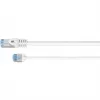 Goobay Cavo patch CAT 6A ultra-flessibile sottile U/UTP Bianco - connettore extra-corto (74301)