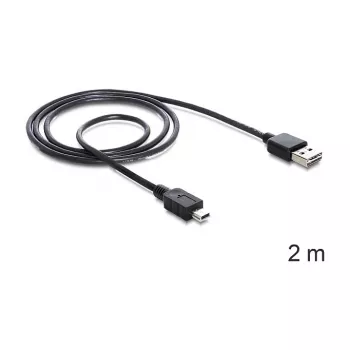 Cavo USB DeLOCK 85554 USB 2.0 2 m USB A Mini-USB B nero