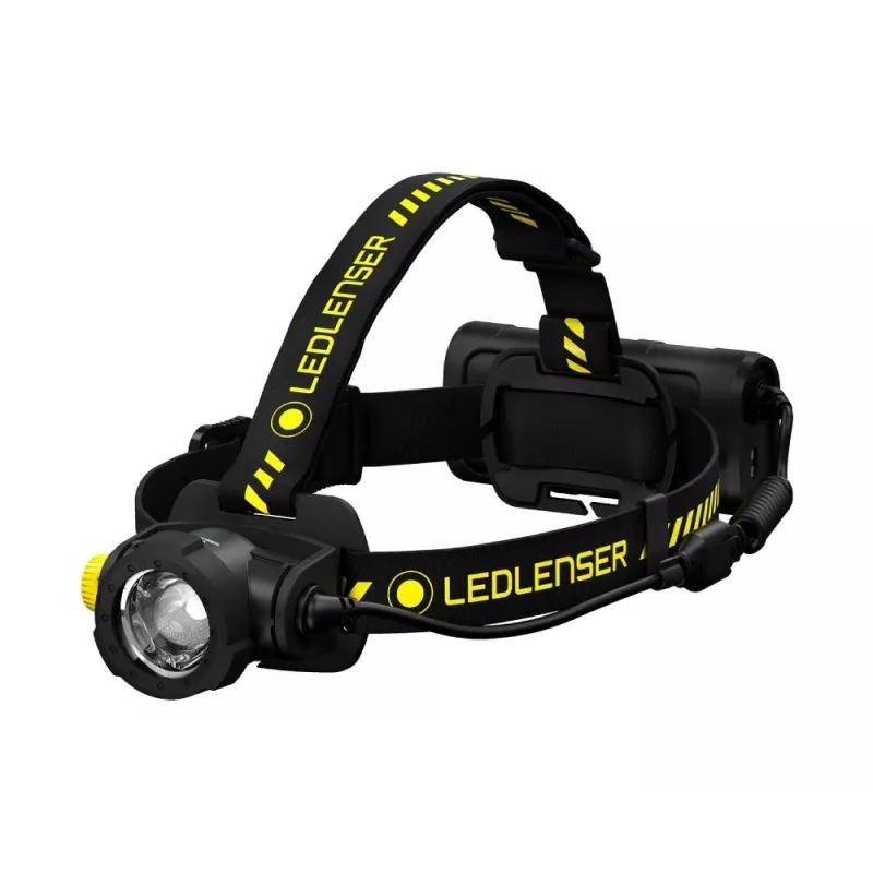 Torcia frontale Led Lenser H15R Work nera gialla