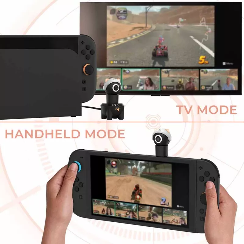 Subsonic Playcam 1080 2in1 HD Mini camera per Nintendo Switch 2 rosso