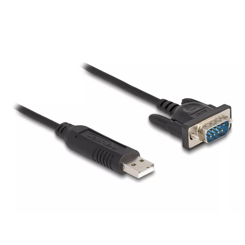 DeLOCK adattatore USB 2.0 su seriale RS-232 50 cm FTDI nero