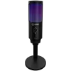 LORGAR SMP40, microfono RGB con tasto di mute esterno e supporto in metallo, nero
