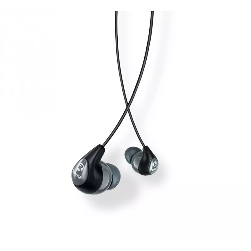 Cuffie in-ear con filo Shure SE112-GR per chiamate/musica, nero, grigio