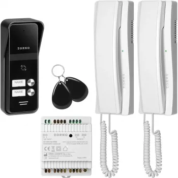 Citofono ORNO OR-DOM-BA-936ZD/W 2 fili/2 famiglie