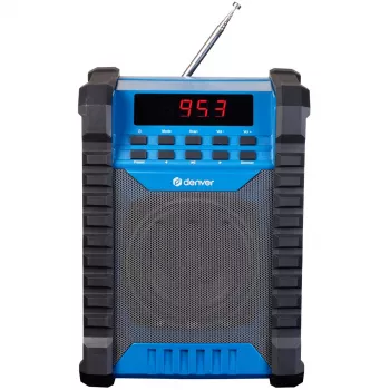 Denver WRB-60 trasmettitore FM Bluetooth blu, grigio