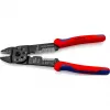 Knipex 97 21 215 pinza crimpatrice per cavi attrezzo crimpatura nero, blu, rosso