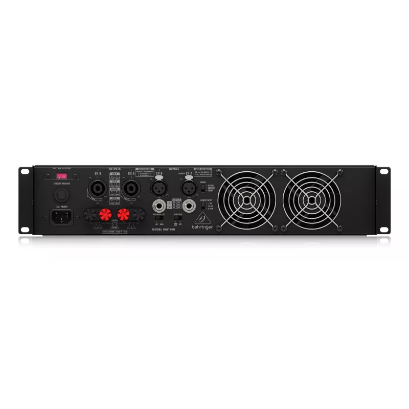 Behringer KM1700 amplificatore audio performance/palco nero
