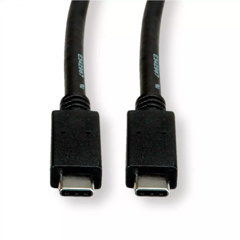 Cavo ROLINE USB3.2Gen2 PD 20V5A Type-C-C ST/ST 0,5 m - cavo - digitale/dati - 0,5 m (11.99.9057)