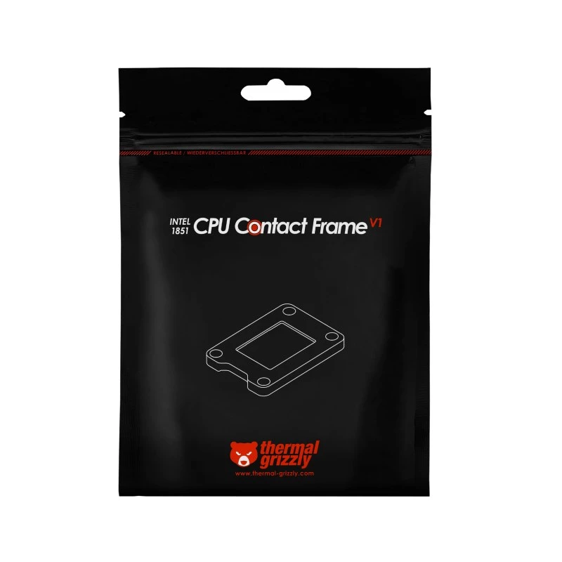 Kit di upgrade per frame Thermal Grizzly TG-CF-I1851-V1 alluminio nero 71x51x6mm