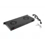 Pannello ventole LANBERG AK-1502-B, 1U rack, 2 ventole, 230V, 38W, 483×44.5×192 mm, nero