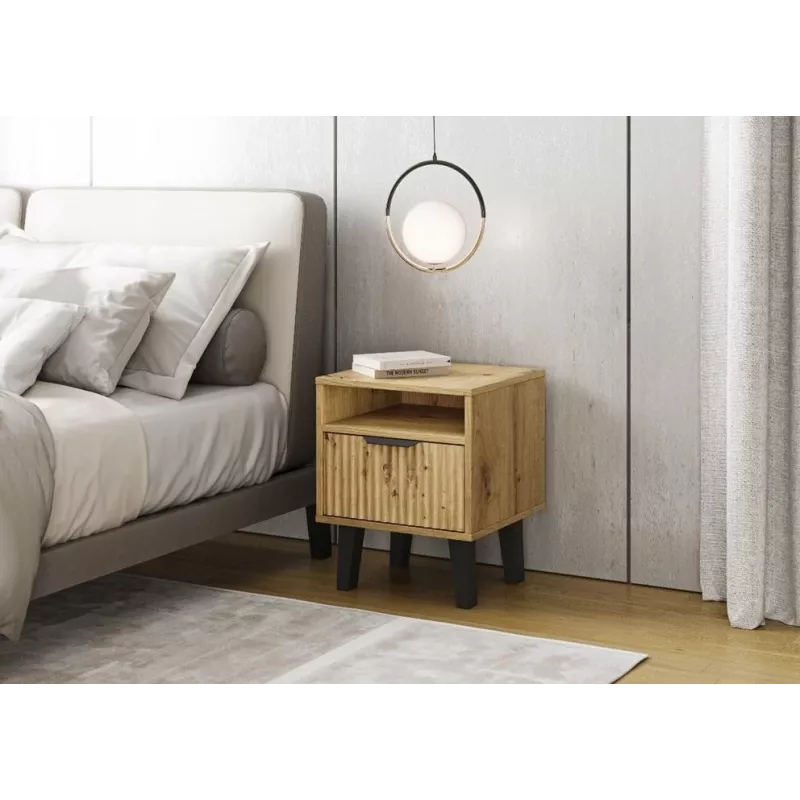 SCANDI 1S slim rovere ARTISAN comodino