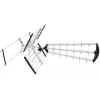 Antenna DVB-T da esterno/interno LIBOX LB2000 con amplificatore 69 dB, doppia polarizzazione, 174–790 MHz, alluminio/nero