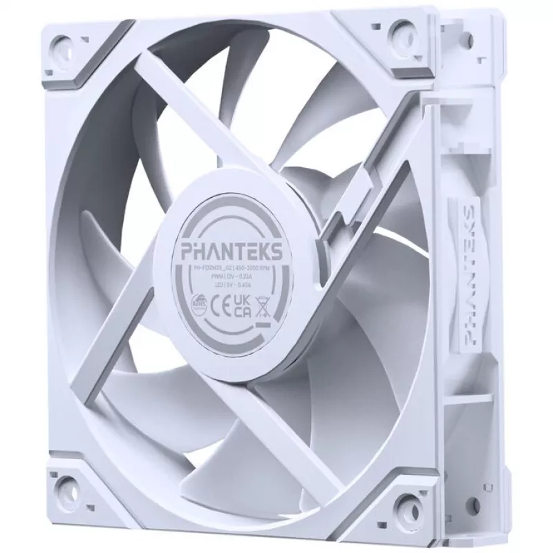 Ventola di raffreddamento PHANTEKS M25G2-120 D-RGB Reverse Blade 120mm confezione da 3 bianco