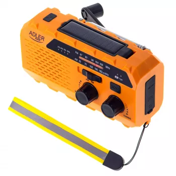Radio portatile Adler AD 1197 con torcia e funzione sveglia
