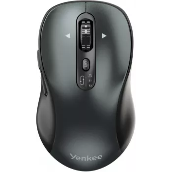 Mouse ergonomico per computer con filo YENKEE YMS2010BK — design compatto, connessione con filo