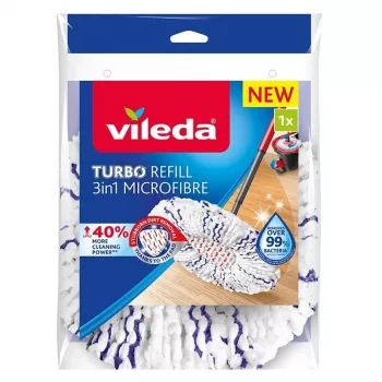 Vileda TURBO 3in1 Panno in microfibra per lavapavimenti a rotazione, 1 pz.