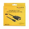 Adattatore per cavo video DeLOCK 85261 USB Type-C a VGA 1m nero