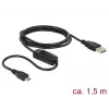 Cavo USB DeLOCK 84803 USB 2.0 1,5 m USB A Micro-USB B nero