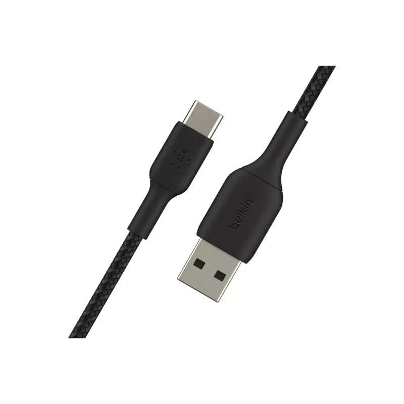 Cavo intrecciato USB-C a USB-A 15cm nero