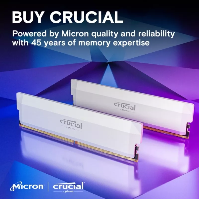 Modulo 16GB Crucial Pro Overclocking Edition - DIMM 288-PIN 6400 MHz / PC5-51200 - CL38 - 1.35 V - unbuffered - non-ECC