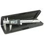 Righello metallo plastica nero argento InLine 43002