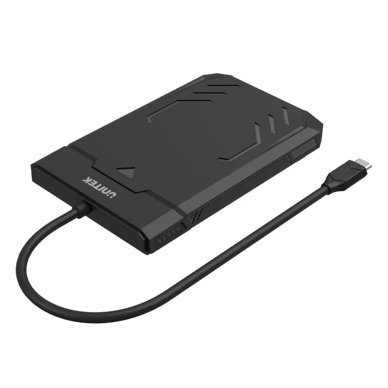 Unitek Y-3036A - DiskGuard Raiden 2.5 case per HDD/SSD USB-C a SATA III 2,5 pollici