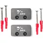 JUICE BOOSTER 2 Portacavo, gestione cavi antracite, set da 2