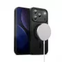 Custodia per smartphone Crong compatibile MagSafe per iPhone 17 Pro – Hybrid nero
