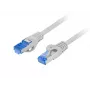 Cavo di rete LANBERG RJ-45 su RJ-45 S/FTP PCF6A-10CC-0050-S, 0,5 m, conduttore CCA, 500 MHz, LSZH, grigio