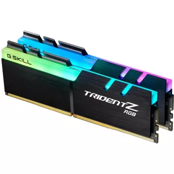 DIMM 32 GB DDR4-3200 (2x 16 GB) kit dual, memoria RAM nera, F4-3200C16D-32GTZRX, Trident Z RGB, INTEL XMP