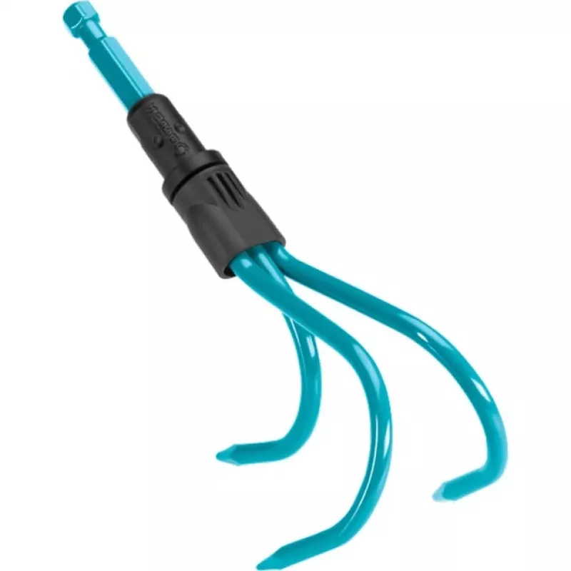 Set completo cultivator e rastrello combisystem (turchese/legno, 30 cm, 9 cm)
