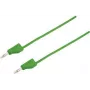 VOLTCRAFT Cavo di prova [connettore maschio 4 mm - connettore maschio 4 mm] 1,5 m verde MSB-300 (MSB-300-1.5-GR)