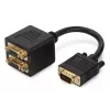Cavo splitter Y VGA Digitus AK-310400-002-S HD15 a 2x HD15, 0,2 m, nero