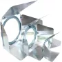 Faretto PAR-30 EUROLITE alette frangiluce argento 42103535, finitura argento