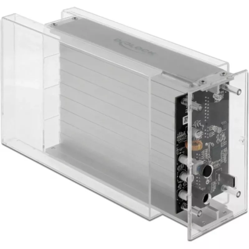 Case per HDD/SSD DeLOCK 42624 trasparente 2,5/3,5