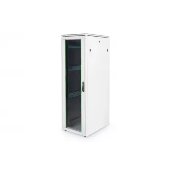 DIGITUS 36HE Unique armadio di rete 600x800mm porta in vetro grigio