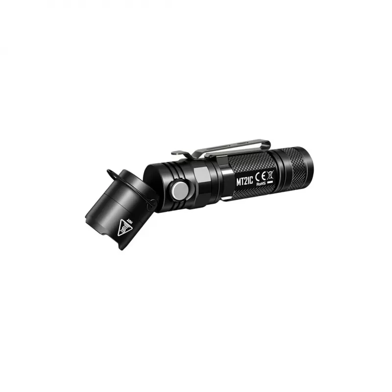 Torcia portatile Nitecore MT21C, 1000 lm, 131 mm, 103,5 g, accetta 18650 o CR123, nero