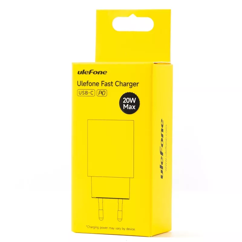 Caricabatterie UleFone 20W alimentatore USB UF-CHAR-20WR per dispositivi mobili, uscita 20 W