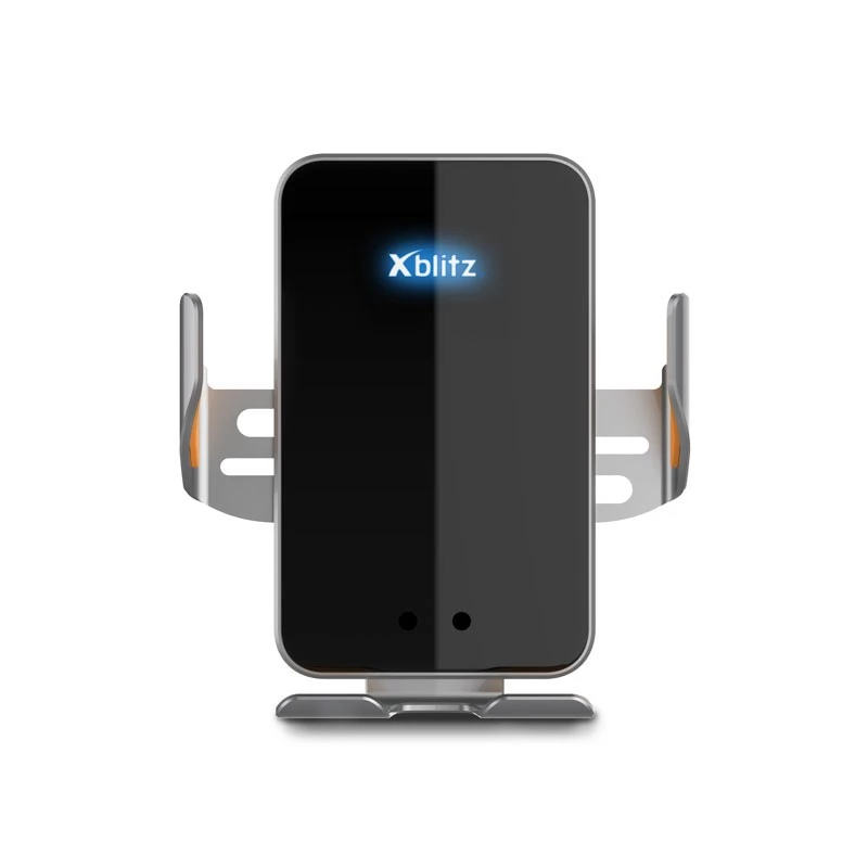 Xblitz FX4 Elegance Supporto auto automatico per telefono con ricarica wireless, montaggio sulla bocchetta dell'aria