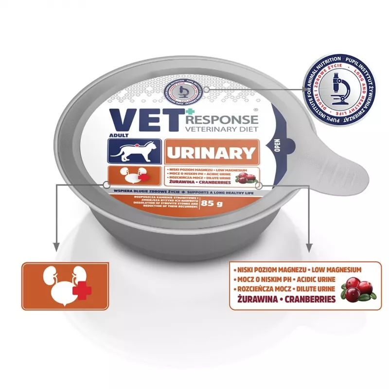 VET RESPONSE Urinary - umido per gatti - 85 g
