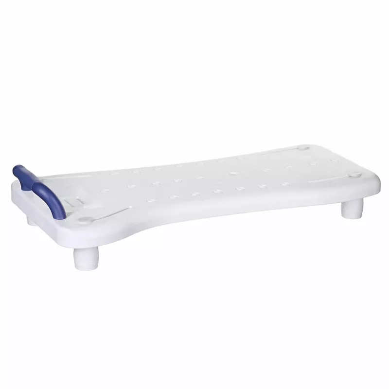 Sedile da vasca ActionMed LW300AM con maniglia – ausilio bianco per la vasca, resistente all'umidità, occhiello per appendere