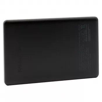 Powerbank RealPower PB-5000 MAG 5000 mAh, ricarica wireless, USB-C, 20 W, nero