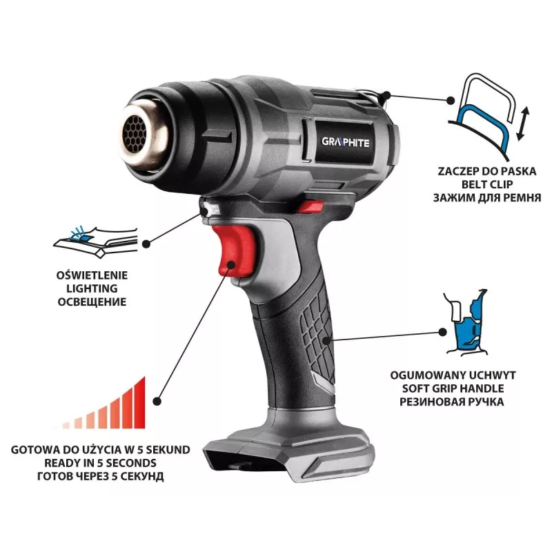 Graphite 58G082 pistola ad aria calda