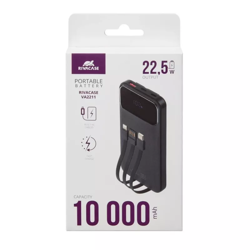 Power Bank USB 10000MAH/VA2211 nero Rivacase
