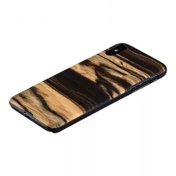 Custodia per cellulare man and wood per iPhone XS Max – tonalità ebano bianco nero