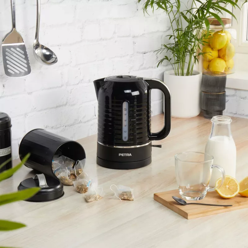 Bollitore elettrico Petra 1,7 l 3 kW nero