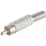 Connettore maschio RCA (Cinch) ShiverPeaks 52000-W — corpo in metallo, 6 mm, bianco