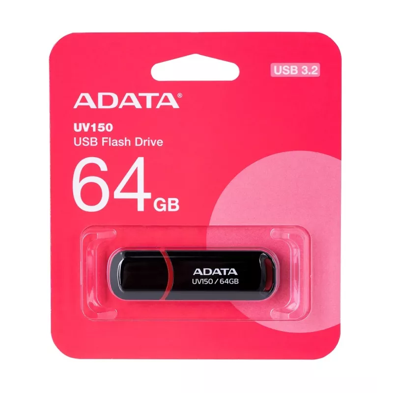 ADATA 64GB DashDrive UV150 unità flash USB USB Type-A 3.2 Gen 1 (3.1 Gen 1) nero
