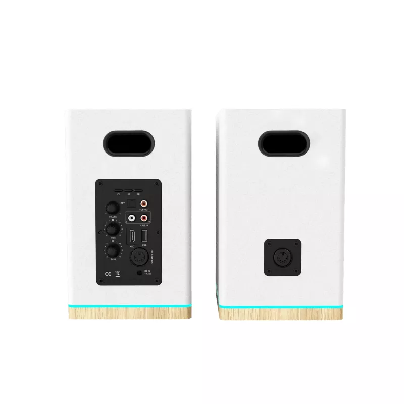 Blaupunkt BS60WH LED diffusori da scaffale, Bluetooth, HDMI ARC, bianchi