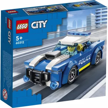 LEGO 60312 City Auto della Polizia giocattolo per bambini dai 5 anni con minifigure agente idea regalo piccolo set di costruzione veicolo inseguimento serie avventure singolo